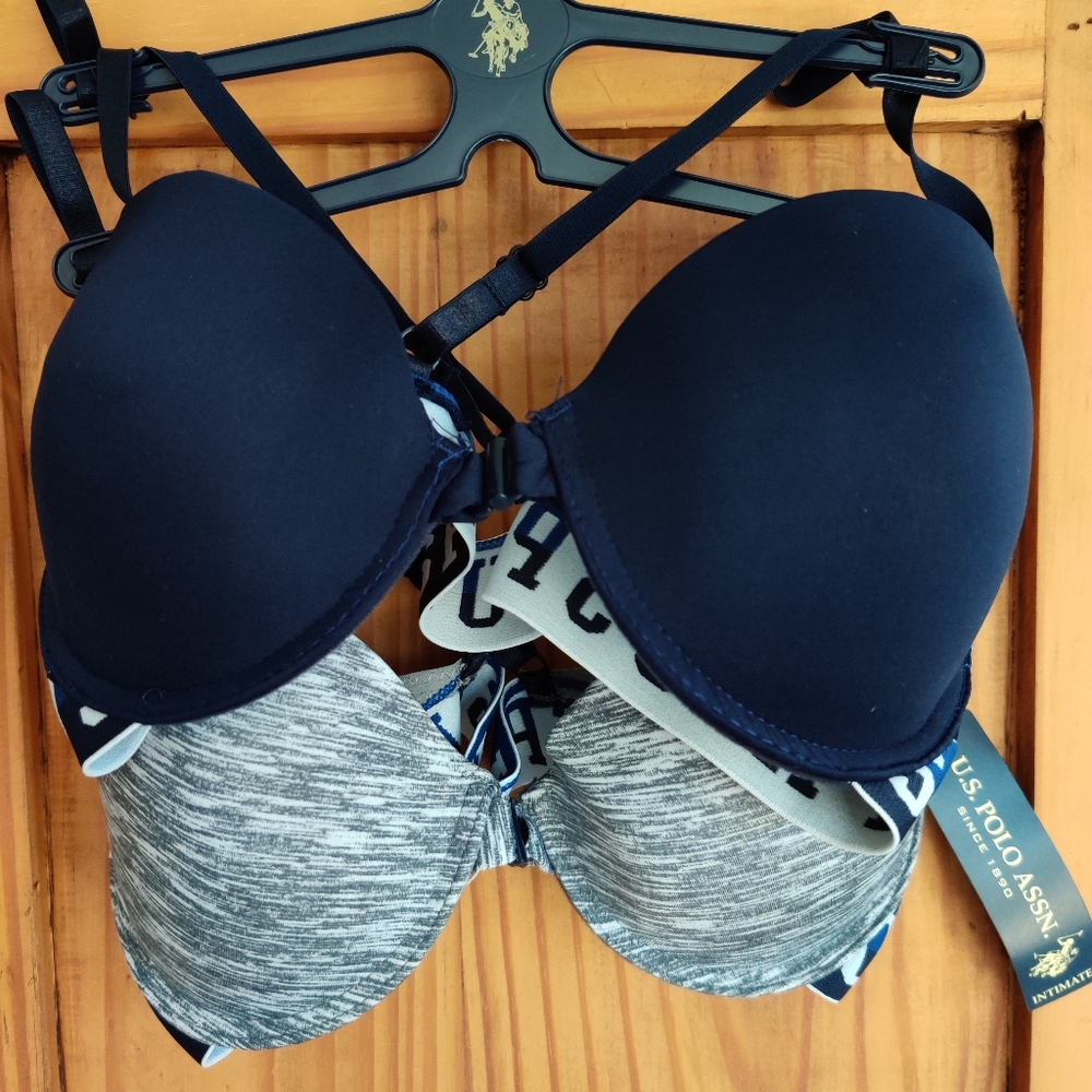 US Polo Assn. pushup bras sz 34C
